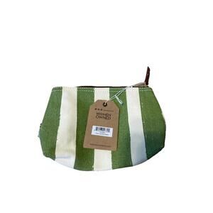 NWT Maika Medium Pouch Cosmetic/Pencil Bag Color: Linea Olive H87